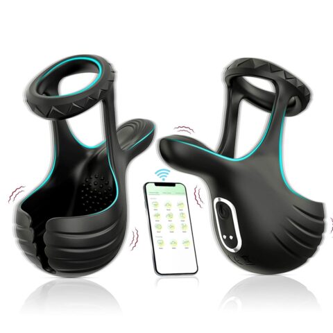 Vibrating Cock Ring with Ball Massager