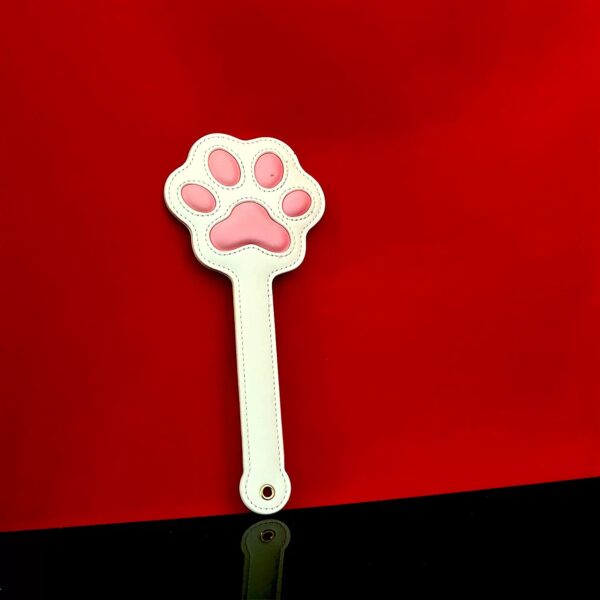 Paw Print Leather Spanking Paddle-purrplay - Image 3