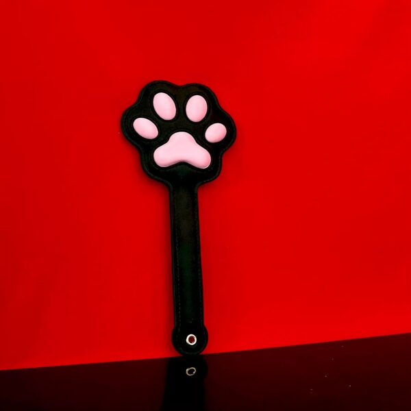 Paw Print Leather Spanking Paddle-purrplay - Image 2