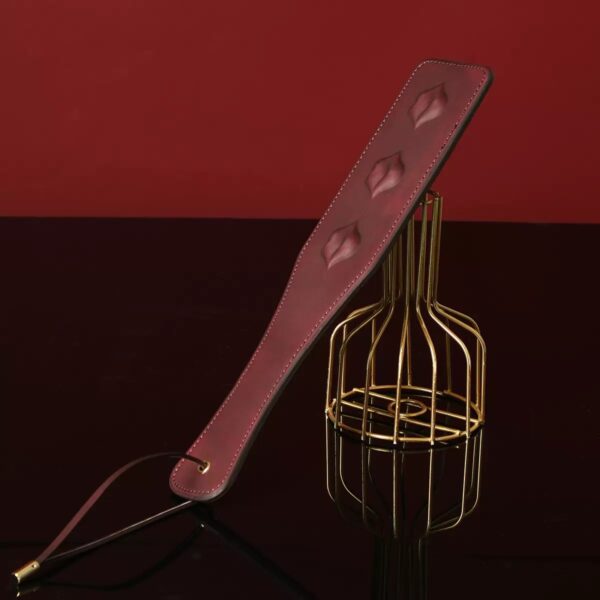 Paw Print Leather Spanking Paddle-purrplay - Image 5