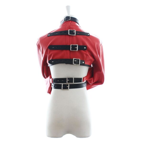 Leather Restraint Harness Jacket-purrplay - Image 7