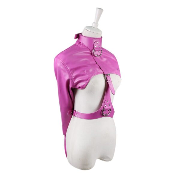 Leather Restraint Harness Jacket-purrplay - Image 8