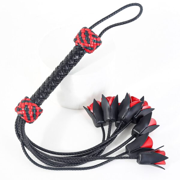 Rosebud Flogger Whip - Image 2