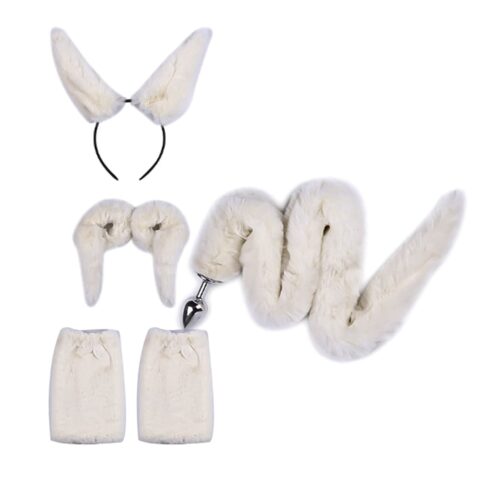 Faux Fur Fox Tail BDSM Set