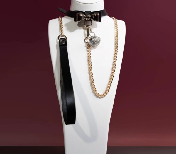 Bow Collar with Leash-purrplay - Image 2