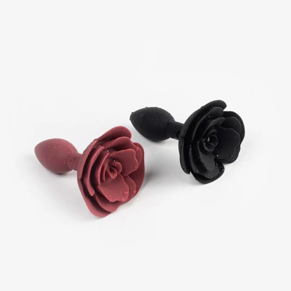 Rose-Shaped Silicone Butt Plug-purrplay - Image 3