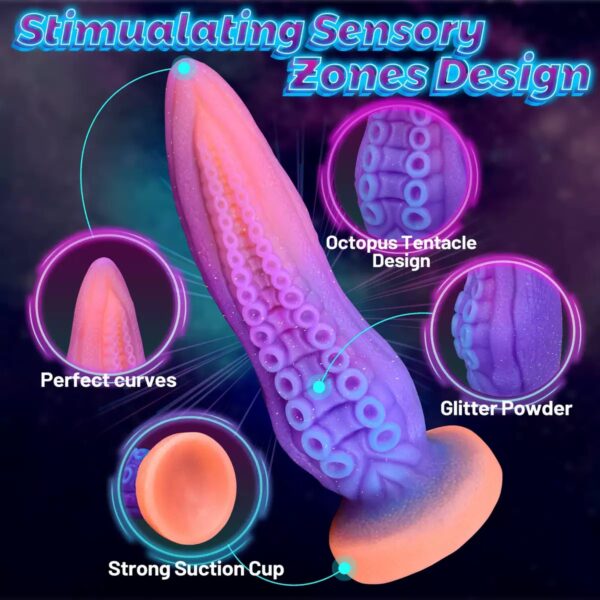 Luminous Tentacle Dildo-purrplay - Image 2