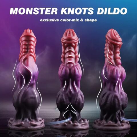 Monster Knots Ejaculating Dildo with Water Pump