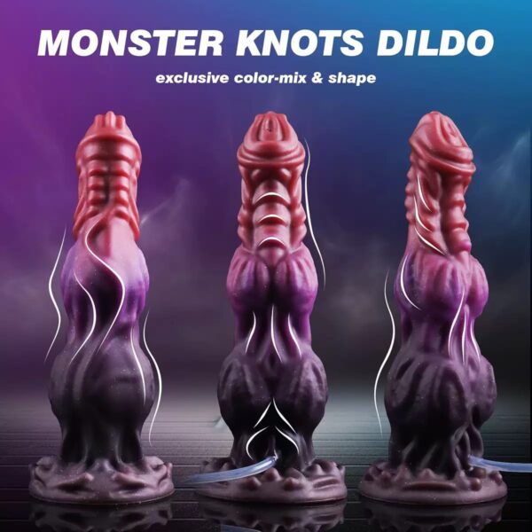 Monster Knots Ejaculating Dildo with Water Pump