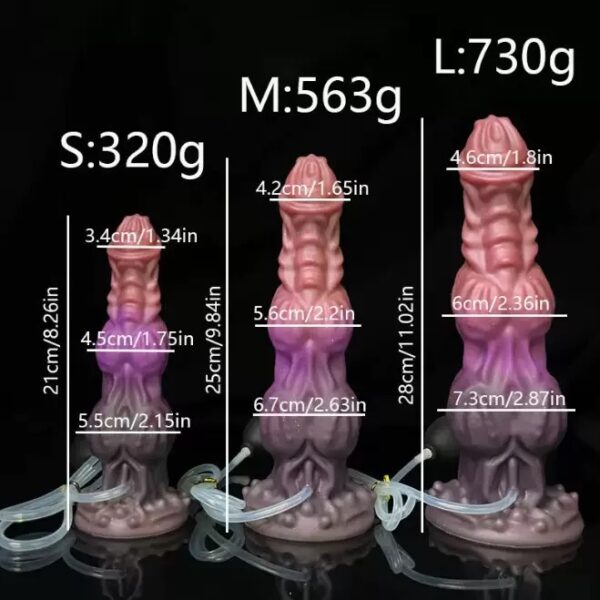 Monster Knots Ejaculating Dildo-purrplay - Image 3