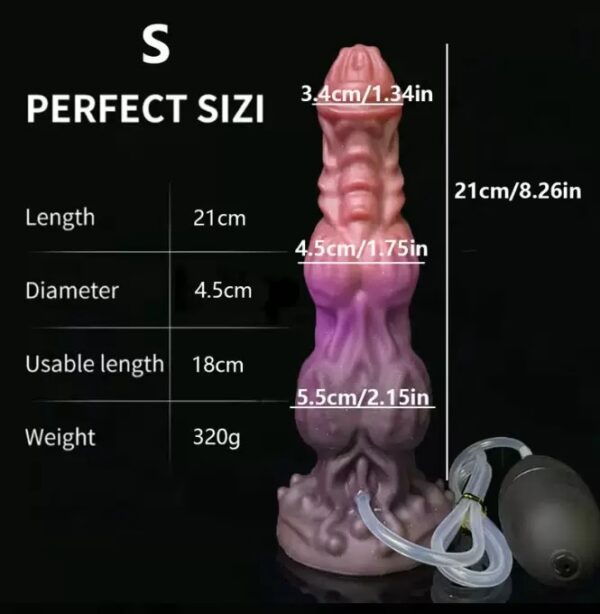 Monster Knots Ejaculating Dildo-purrplay - Image 4