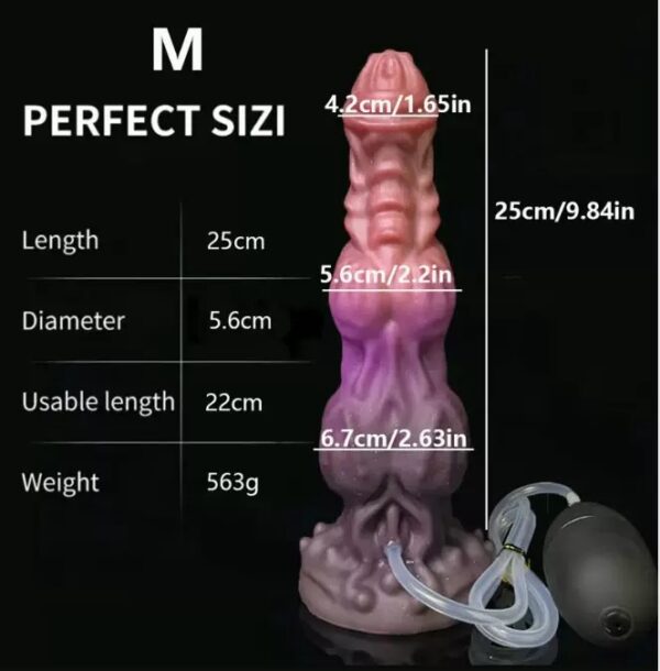 Monster Knots Ejaculating Dildo-purrplay - Image 5