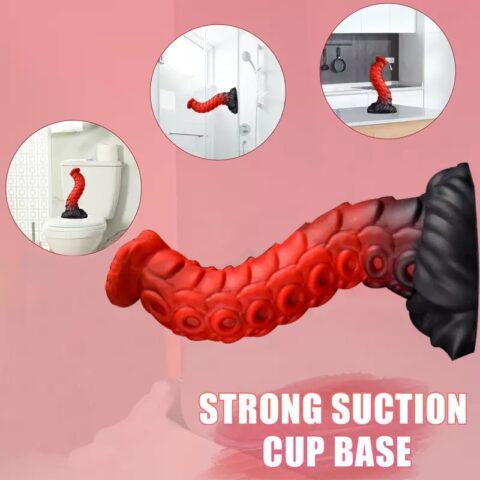 Tentacle Grip Dildo with suction cup and textured shaft