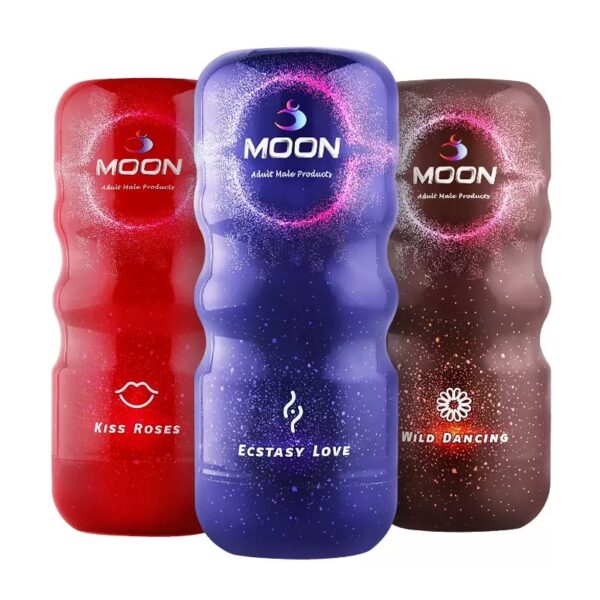 Moon Series Male Masturbator Set – 3 Textures-purrplay - Image 2