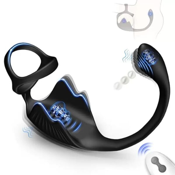 Remote Control Prostate Massager for Men – 3-in-1