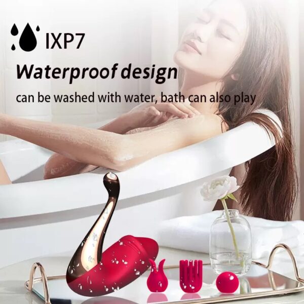 Dual-Vibration Remote Control Egg with App Functionality-purrplay - Image 5