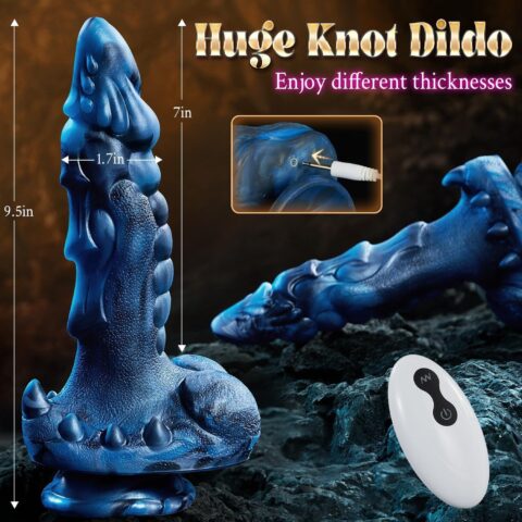 5-in-1 Dragon Fantasy Dildo with Remote-purrplay
