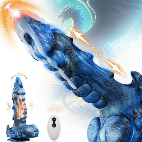 5-in-1 Dragon Fantasy Dildo with Remote-purrplay - Image 4