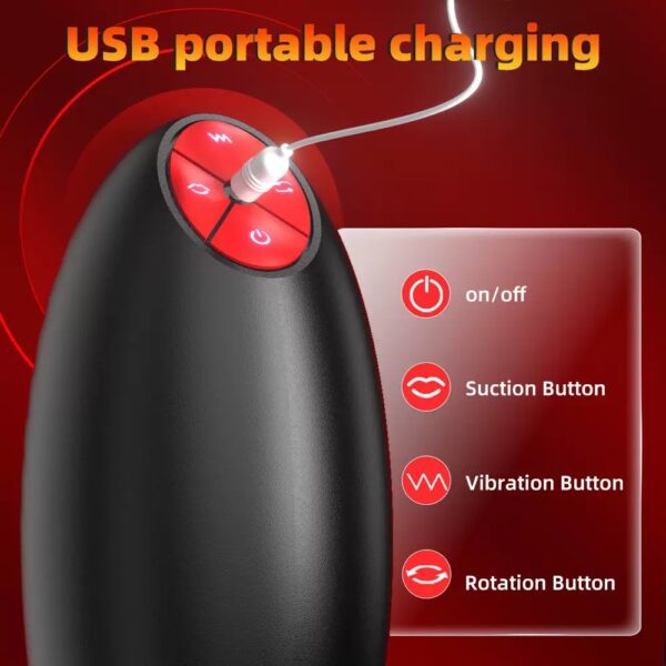 Vortex Grip – 3-in-1 Rotating & Suction Male Masturbator-purrplay - Image 2