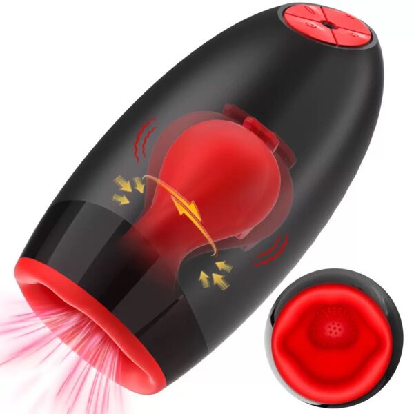 Vortex Grip – 3-in-1 Rotating & Suction Male Masturbator-purrplay - Image 5